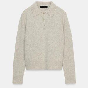 ZARA PLAIN 100% WOOL POLO